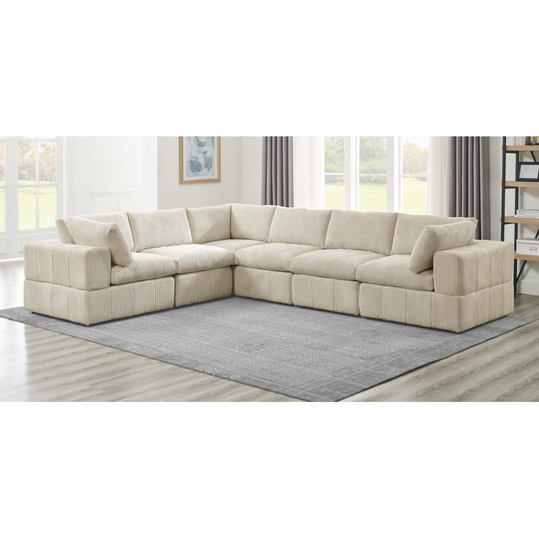 Arregui 6 - Piece Upholstered Sectional(Armless chair only,INCOMPLETE)