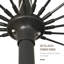 Liberal 250cm Tilt Balcony Parasol
