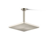Honesty 8" Single-Function Wall or Ceiling-Mount Square Rainhead, Square Rain Showerhead 2.5 GPM