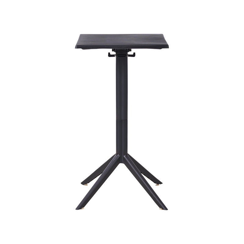 Square Outdoor Bar Table , 60cm cm W 60cm cm D, Black