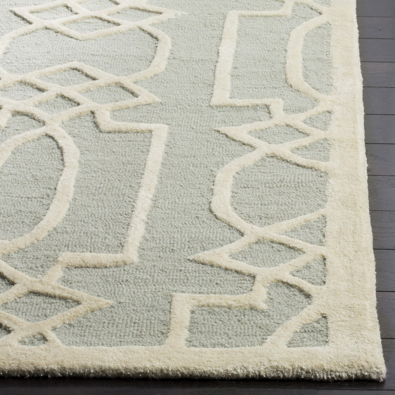 Zandbergen Hand Tufted Wool Damask Rug, Runner 2'3" x 7'