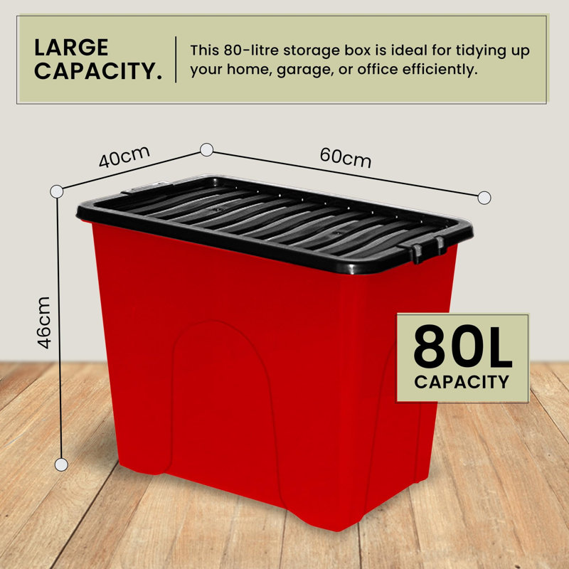 Brayden Studio Plastic File Box Set