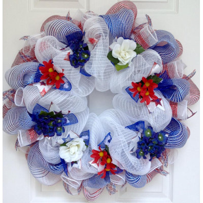 Couronne florale patriotique