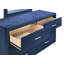 Commode rembourrée 6 tiroirs Orton - bleu pacifique-910904416