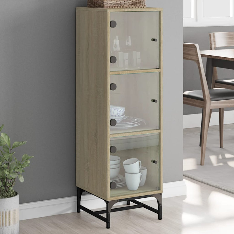Calianna Display Cabinet, Sonoma Oak