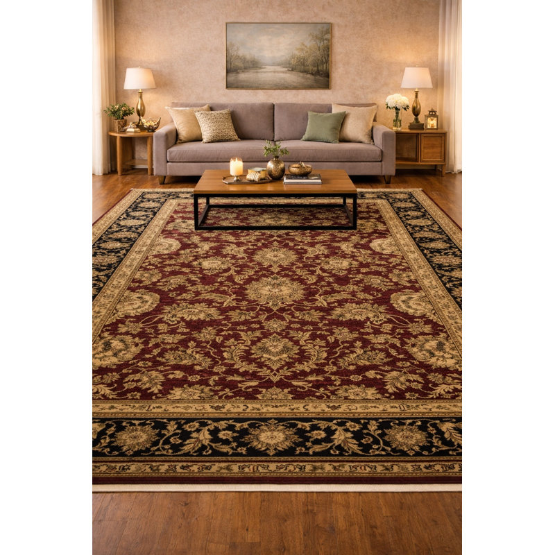 Tapis rectangulaire en laine 6 pi 1 po x 9 pi 4 po Keatley