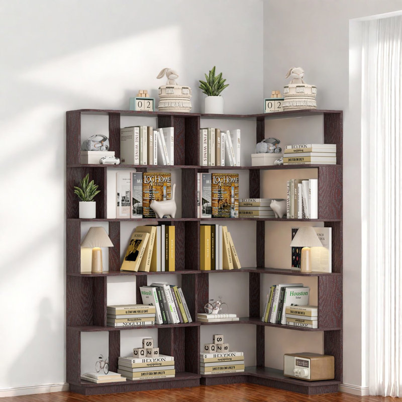 Bibliothèques en MDF peu encombrantes, conception modulaire polyvalente pour le bureau à domicile
