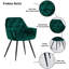 Irie Single Velvet Upholstered Dining Chair with Arm-707754526