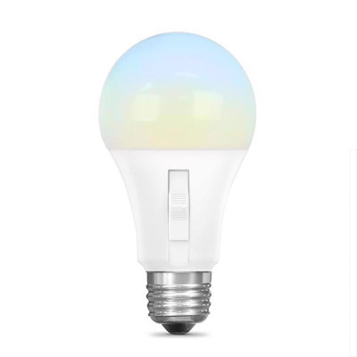 Feit A19 E26 (Medium) LED Dusk to Dawn Bulb Adjustable White 60 Watt Equivalence 1 pk