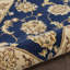 Tapis bleu marine en soie / laine touffeté à la main Oboyle-1498793887