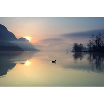Lake Sunrise by Tjasam - Wrapped Canvas Print