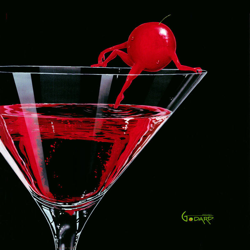 Cherry Cosmo, 20" H x 20" W