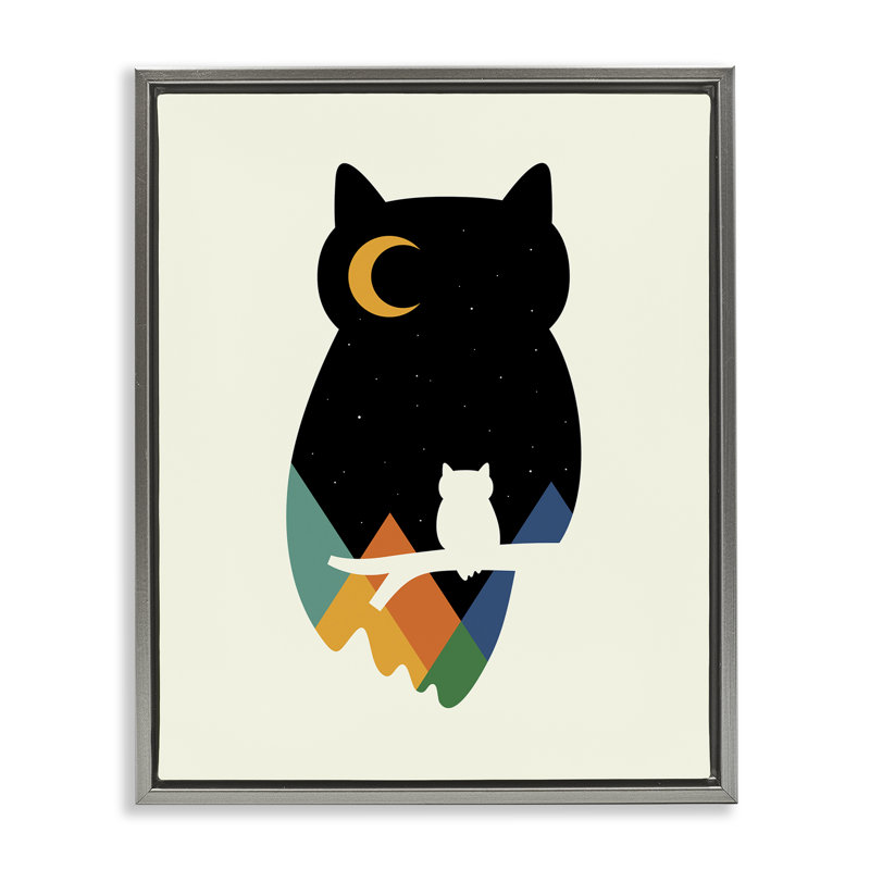 «Mountains in Owl Silhouette», art mural sur toile flottante, design par Andy Westface, H 31 po x l 25 po