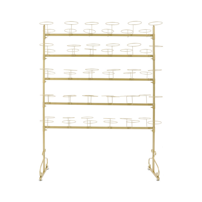 5-tier Hat Display Rack Cap Hanger Rack, Gold
