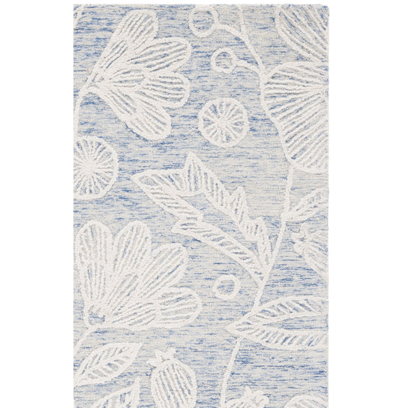 Jardin Hand Tufted Wool Floral Rug, Rectangle 8' x 10'