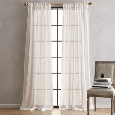 DKNY Urban Sparkle 108"Poletop Curtain Panel Pair Gold