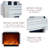White Solid Wood Electric Fireplace
