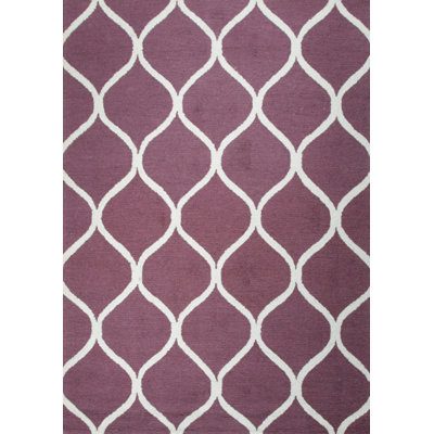 Hand Tufted Wool Area Rug in Blue