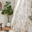 Neacsa Linen Semi Sheer Peony Flower Patterned Rod Pocket Curtain Pair-36265392-27720683