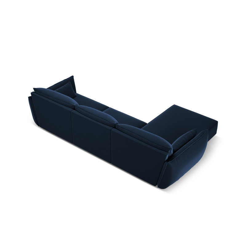 Adriona 4 Seater Corner Sofa , Blue, Left Hand Facing