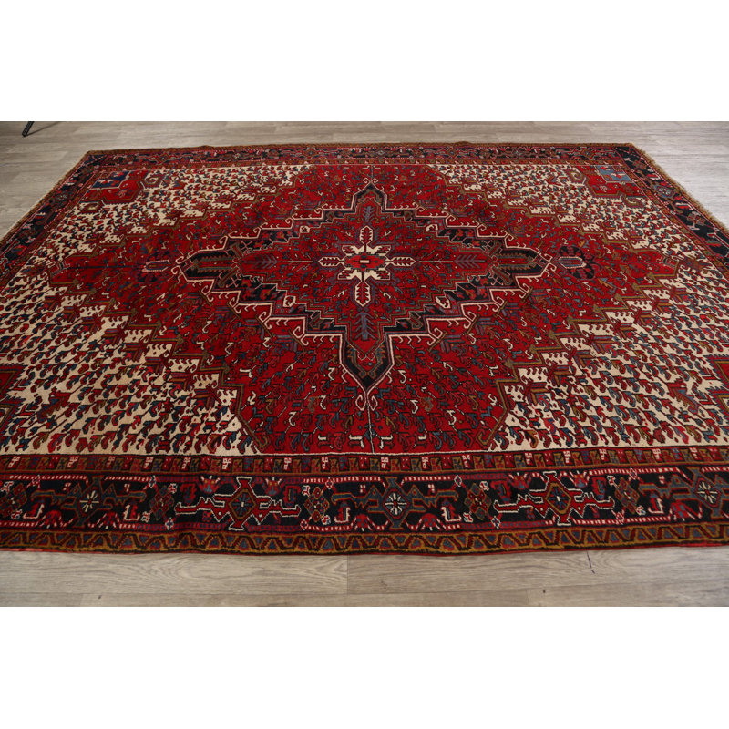 One-of-a-Kind 8'0" X 10'10" 1970s Wool Area Rug in