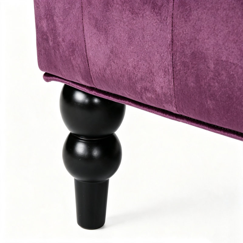 Causeuse en velours Raisin, Raisin
