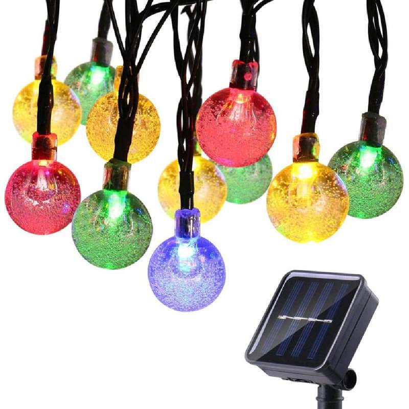 17cm LED Solar Powered 100 - Bulb Wide Angle LED String Light
