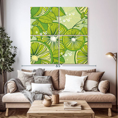 Yarlin Lime And Mint Pattern