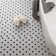 Madison 1" Hex Matte Cool White with Black Dot 10-1/4" x 11-7/8" Porcelain Mosaic Tile