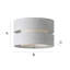 Syrah 18.5cm H Linen Blend Drum Lamp Shade ( Slip-On )-1400343296