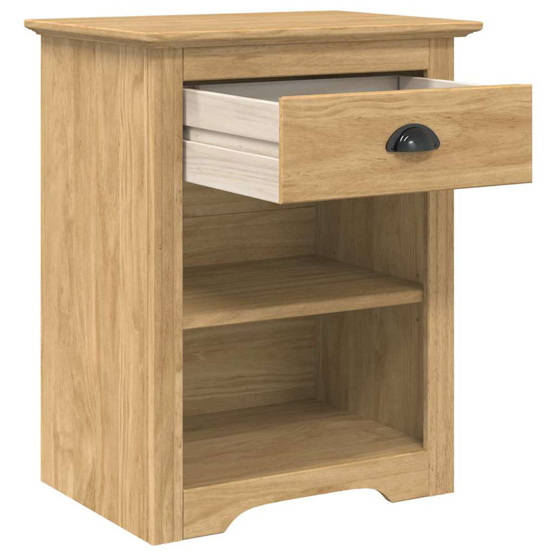 53cm W Manufactured Wood Bedside Table