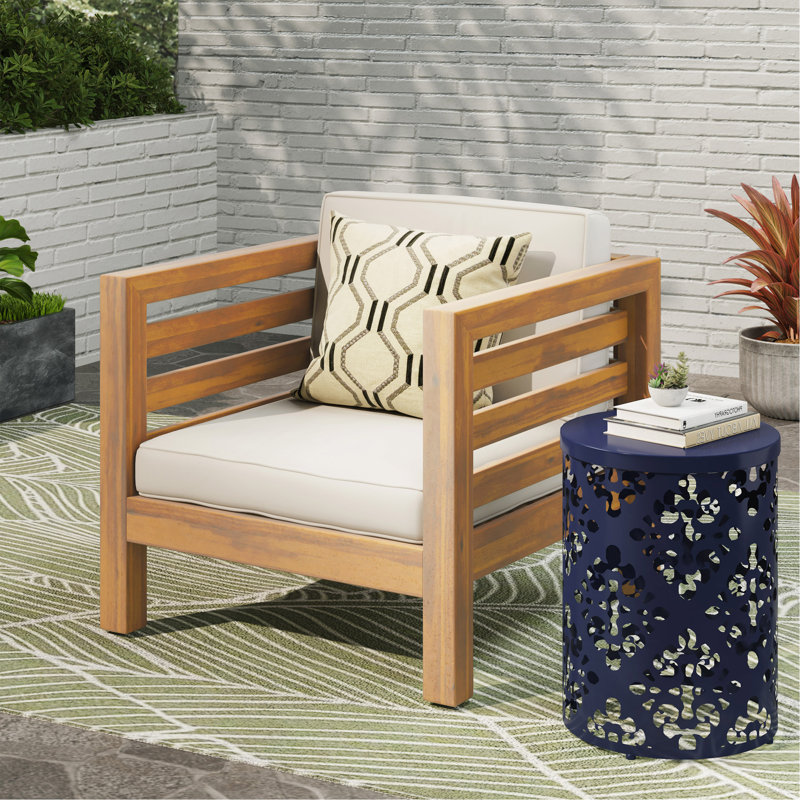Chaise club Oana, Beige, Brun
