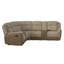 Ensemble modulaire 3 pièces avec console et 2 fauteuils inclinables Picket House Furnishings Viper