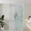 Écran de douche fixe sans cadre l 27 po x H 76 po avec verre transparent 3/8 po-120234378-114374191