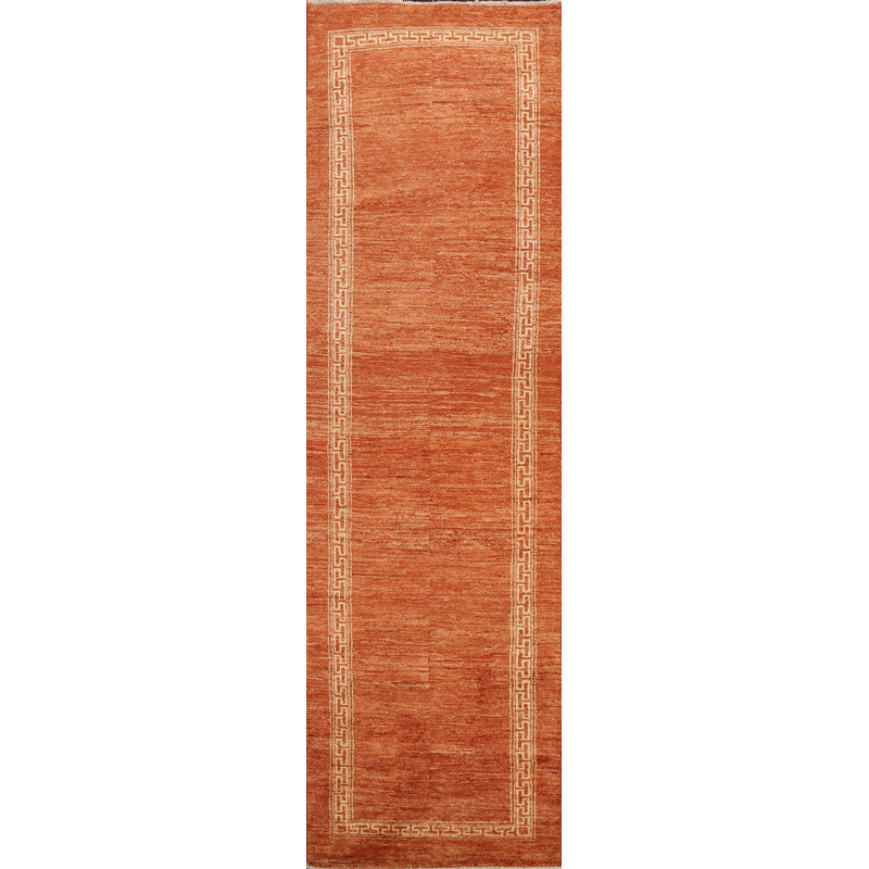 Tapis de couloir oriental contemporain Gabbeh 3 x 10