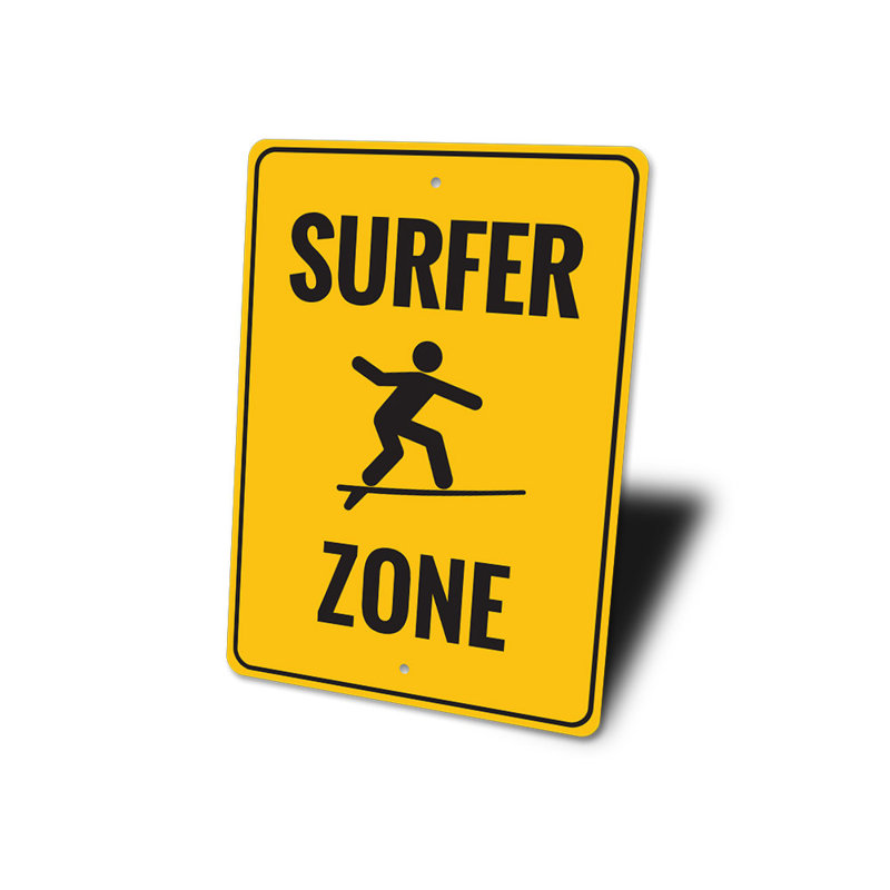 Panneau Surfer Zone, H 18 po x l 12 po x P 0,06 po