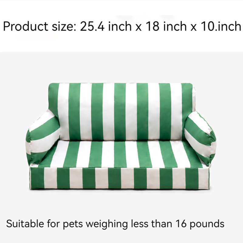 Fauzan Cotton Pet Bed, Small (25.4" W x 18" D x 10" H)