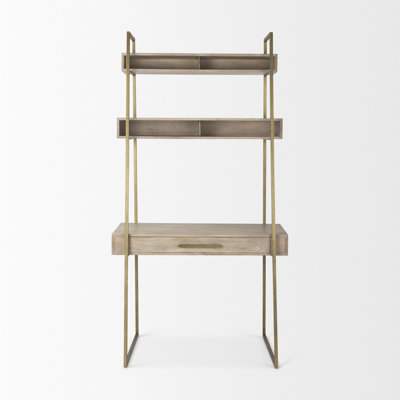 Bureau en bois massif Meredithe