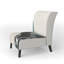 Fauteuil de chambre rembourré Glam Cerulean I