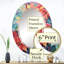 Daphnis - Miroir mural floral ovale-1956157246