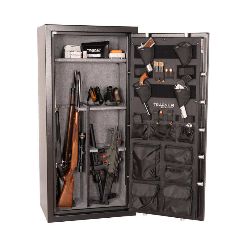 Tracker Safe M20, 20 armes à feu, indice de résistance au feu de 60 minutes, verrouillage mécanique / à cadran, 20 canons