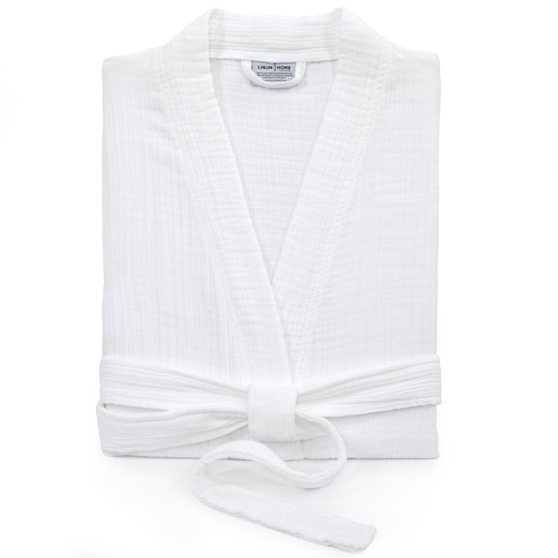 Peignoir 100% coton turc, Blanc