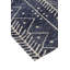 Tapis bleu à motif géométrique tissé à la machine-1264600462