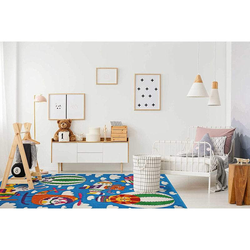 Tapis pour chambre d'enfant, Rectangle 5 pi 3 po x 7 pi 3 po