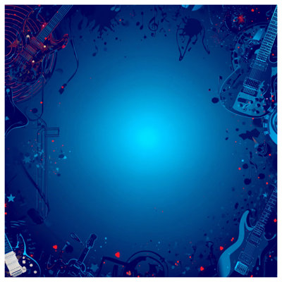 Tapis de bain Blue Electric Guitars