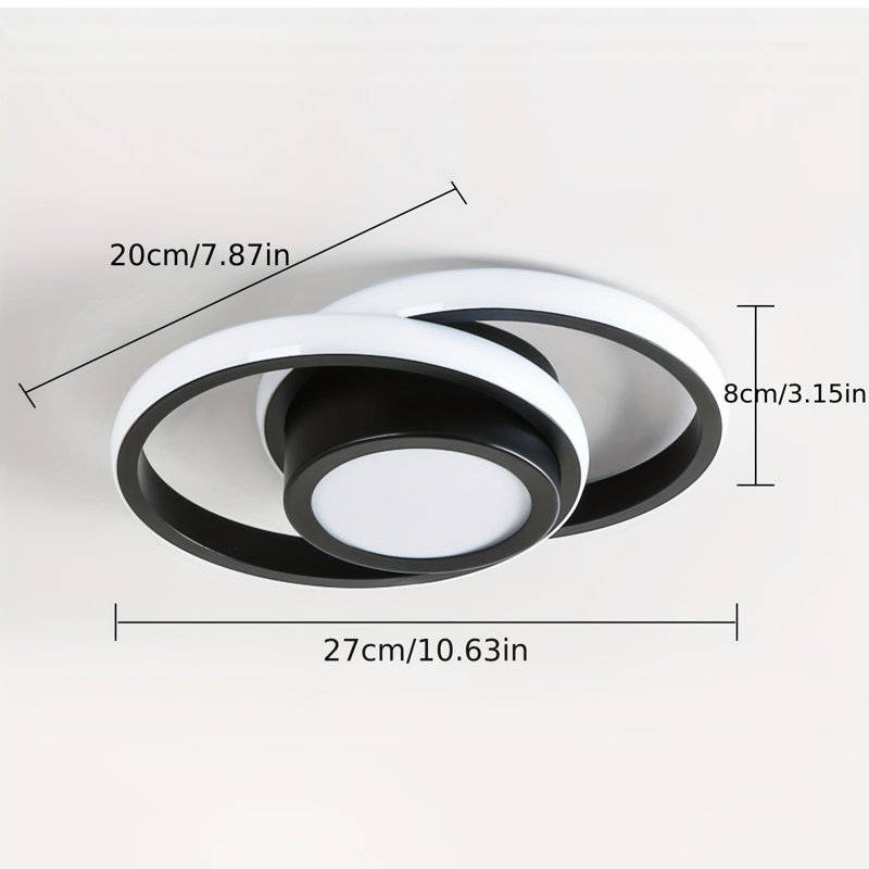 Semi Flush Mount, Black