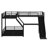 L-Shaped Bunk Bed With Loft Bed, Metal Triple Bunk Bed With Slide And USB Ports-581303123