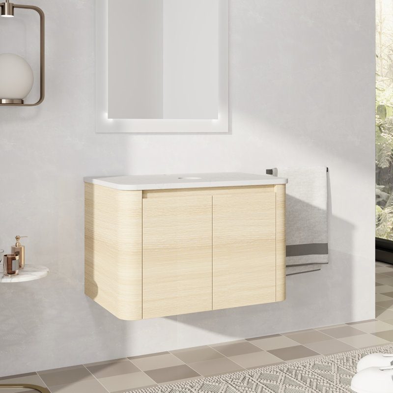 Base de meuble-lavabo simple 30 po, Beige