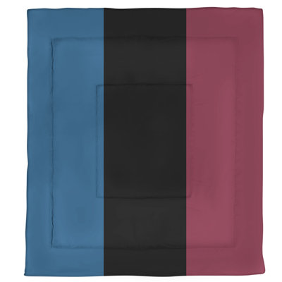 Modern & Contemporary Polyester Box Stitch Striped Comforter