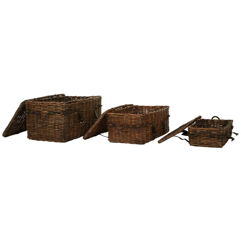 August Grove Christa Solid Wood Decorative Basket